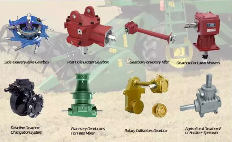 Best  made in China - replacement parts - agricultural gearbox manufacturer in China Agricultural  agricultural gearbox parts Machinery Power Tiller Gearbox  Tractor Pto Rotary Tiller for Sale with ce certificate top quality low price suitable for Tractor, Agricultural machines, right angle pto shaft drive 
